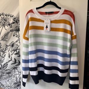 Zesica Women’s Long Sleeve Striped Sweater